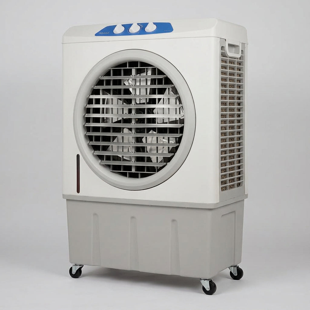 Enfriador Evaporativo Portátil Mytek 3399 60 Litros, 210W, 1,535 CFM, Compartimento para Hielo, 3 Velocidades, Ruedas con Freno