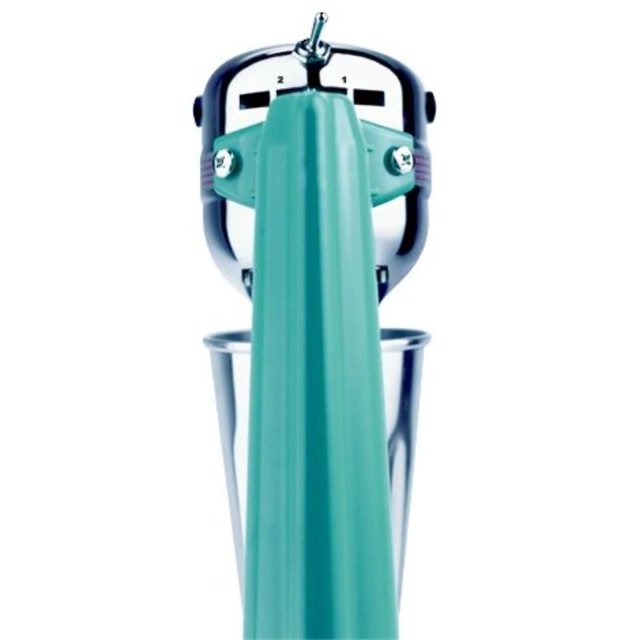 Batidora Fuente de Sodas Oster 2523 Rod Mixer 110 W, 2 Velocidades, Encendido Automático, Vaso Metálico 750 ml, Verde