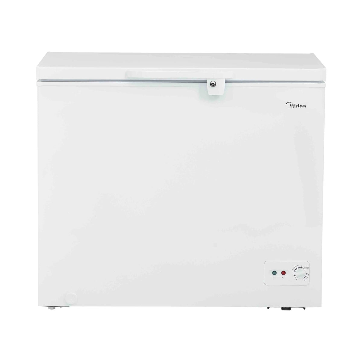 Congelador Horizontal Midea MFCD09P2NABW 9 Pies (249 L) Convertible Congelador/Refrigerador con Llave de Seguridad y Luz LED, Blanco