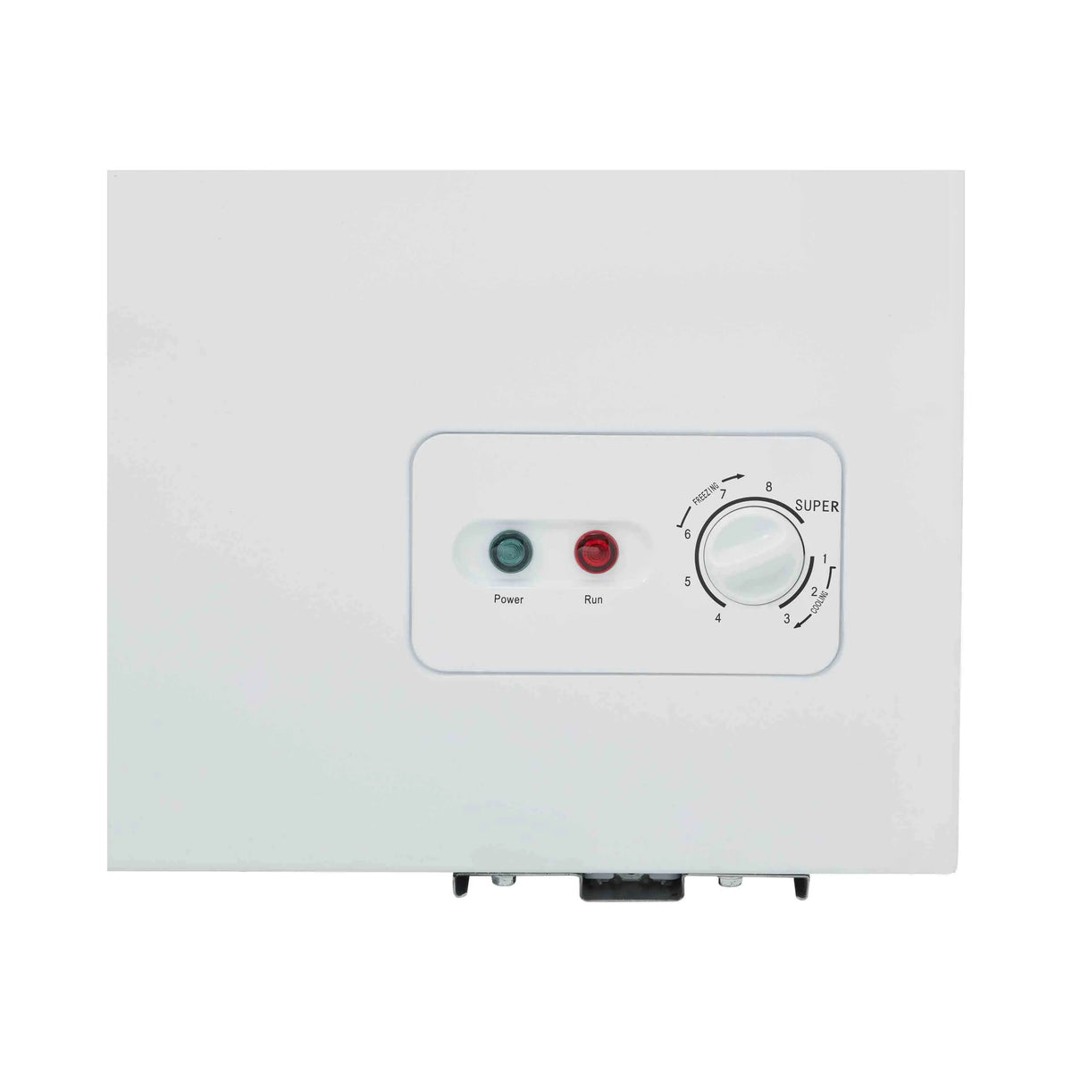 Congelador Horizontal Midea MFCD09P2NABW 9 Pies (249 L) Convertible Congelador/Refrigerador con Llave de Seguridad y Luz LED, Blanco