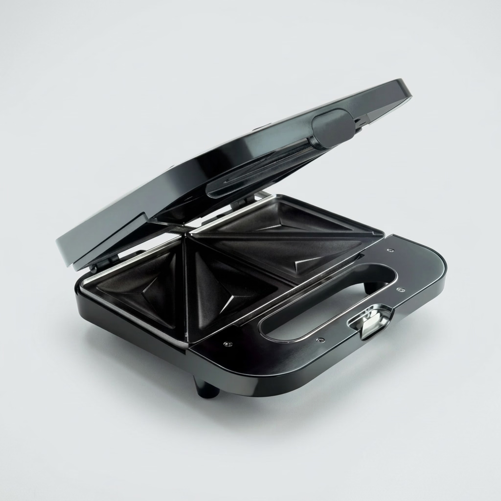 Sandwichera Compacta Oster CKSTSM2885 750 W, 2 Sándwiches o 4 Bocadillos, Placas Antiadherentes, Termostato Automático, Negra