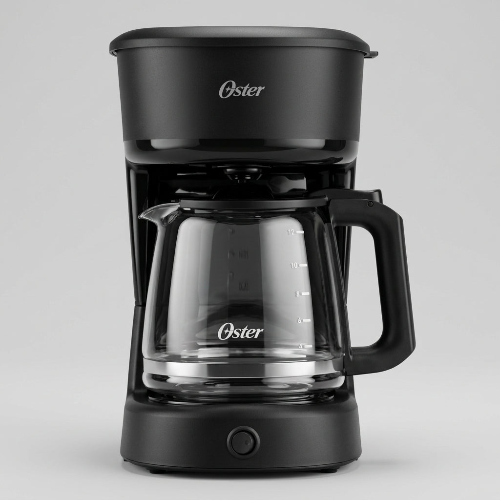 Cafetera de Goteo Oster BVSTDC12 12 Tazas 900 W, Filtro Permanente, Pausa y Sirve, Mantiene Caliente, Negra