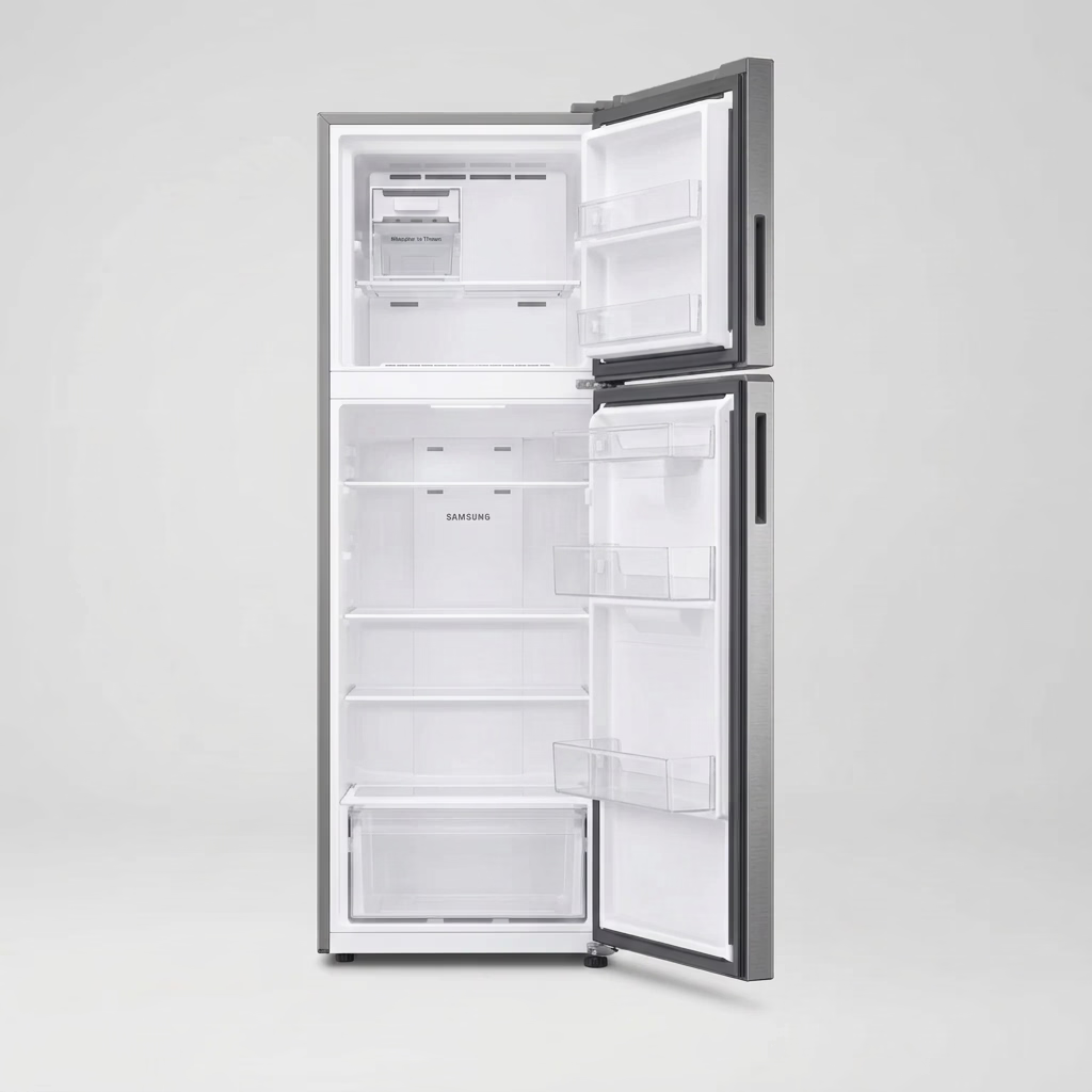 Refrigerador Samsung AI Top Mount 11 Pies Digital Inverter RT31DG5224S9EM, Despachador de Agua, Wi-Fi SmartThings, No Frost, Acero