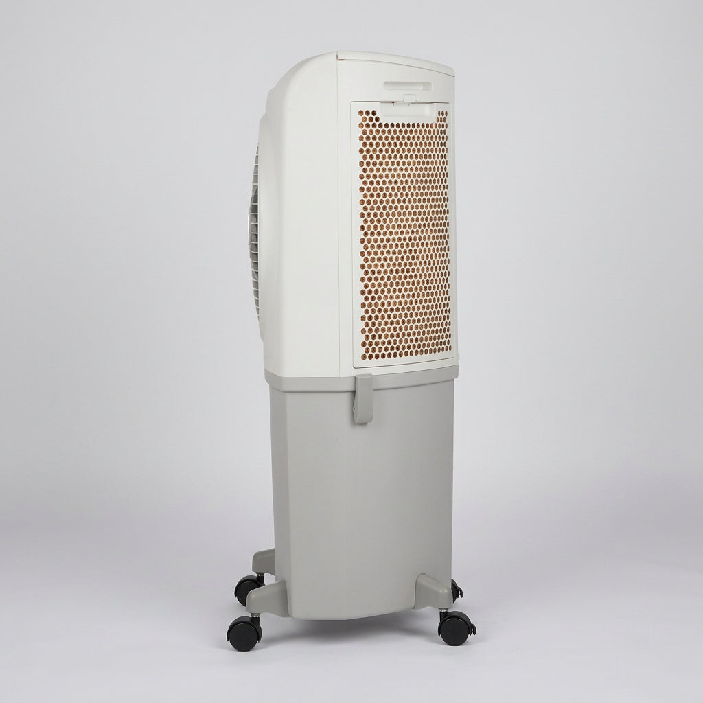 Enfriador Evaporativo Portátil Mytek 3204 45 Litros, 80W, 650 CFM, Diseño de Esquina, Control Remoto, Pantalla LED