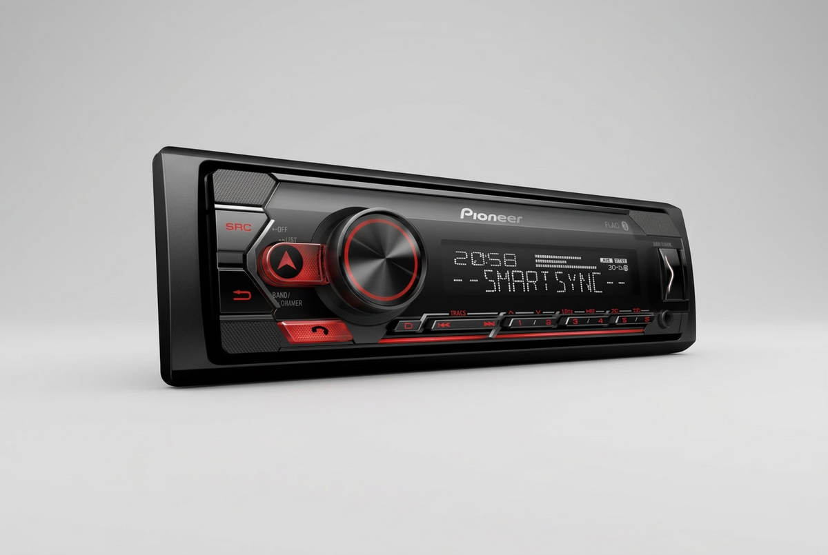 Autoestéreo Pioneer MVH-S235BT 1-DIN Bluetooth USB 50W x4 Negro