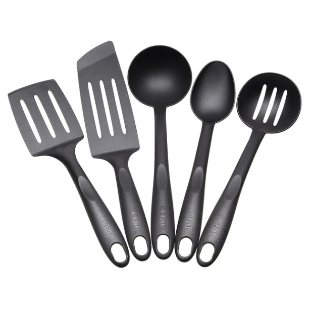 JUEGO DE UTENSILIOS 5PZ COLOR NEGRO T-FAL
