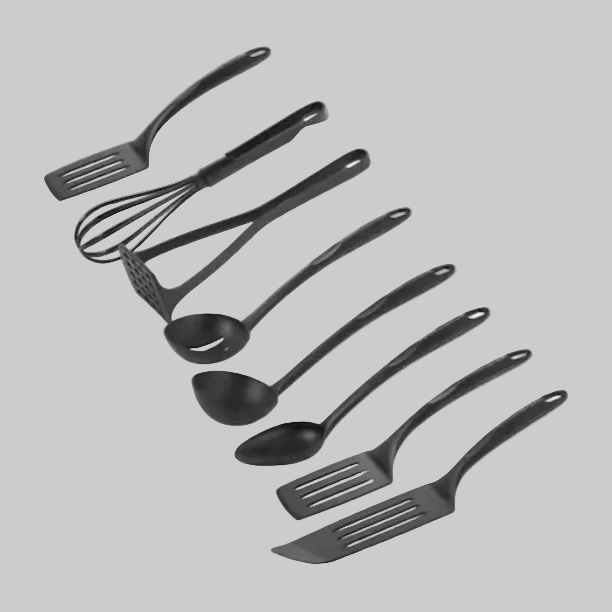 JUEGO DE UTENSILIOS 8PZ COLOR NEGRO T-FAL