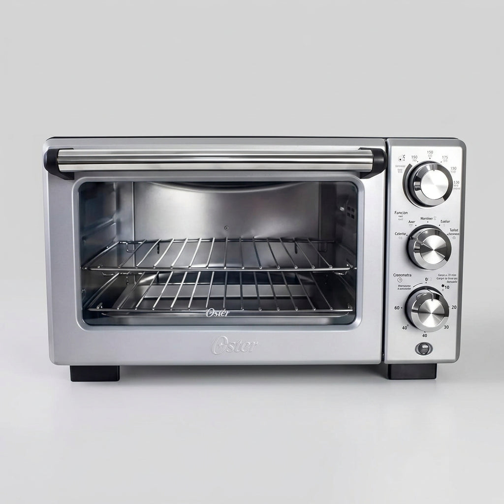 Horno Tostador Eléctrico Oster TSSTTV7118 18 L 1400 W, Convección, 4 Funciones, Temporizador 60 Min, Acero Inoxidable Silver