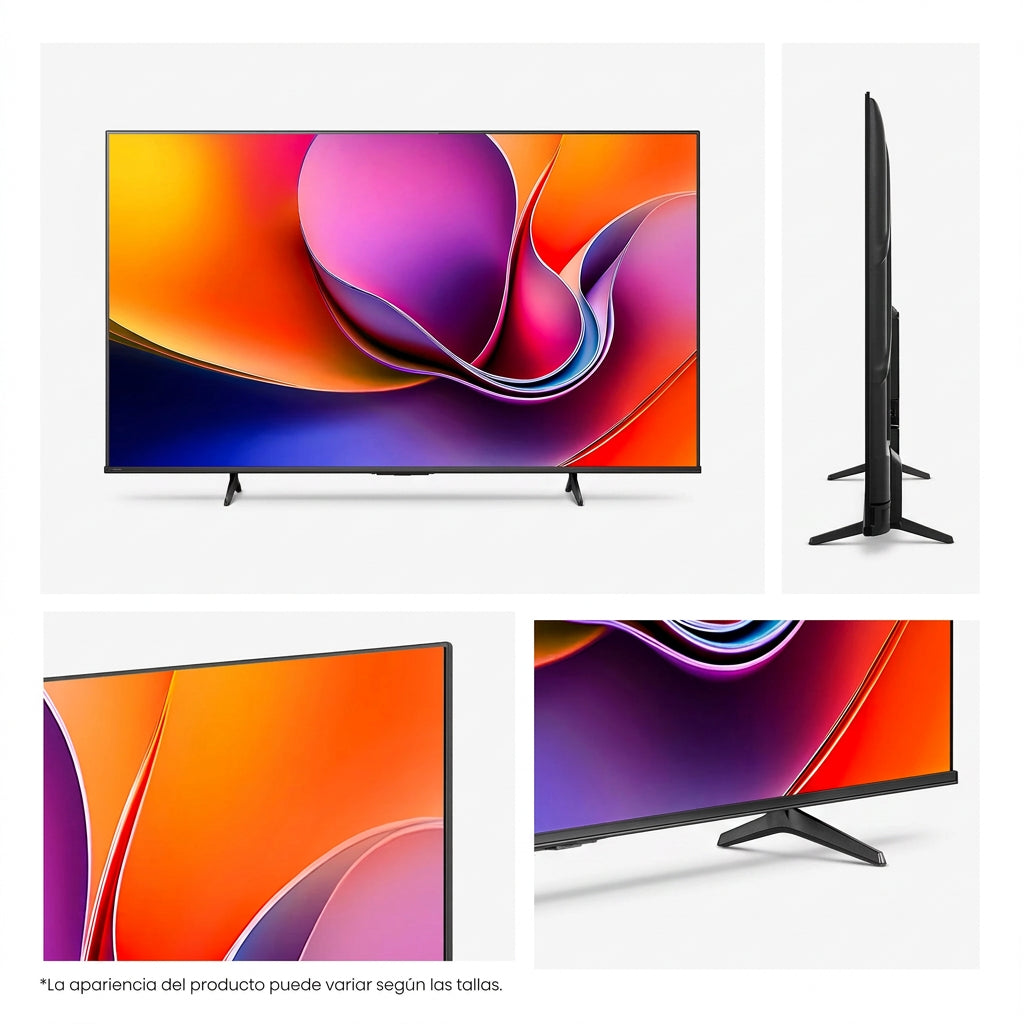 Pantalla Hisense 55" 4K UHD Smart TV VIDAA 55A65NV, Dolby Vision, HDR10, Game Mode Plus, Control de Voz, Bluetooth