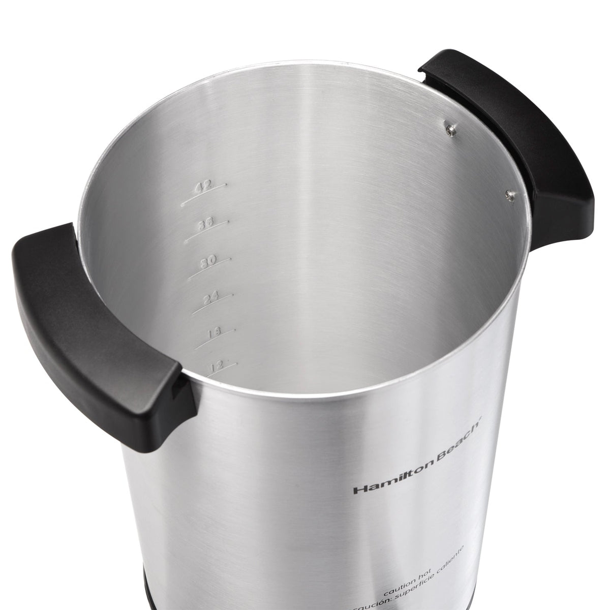 Cafetera Percoladora Hamilton Beach 40515G 45 Tazas con Dispensador de 2 Vías, Mantiene Caliente, Filtro Permanente
