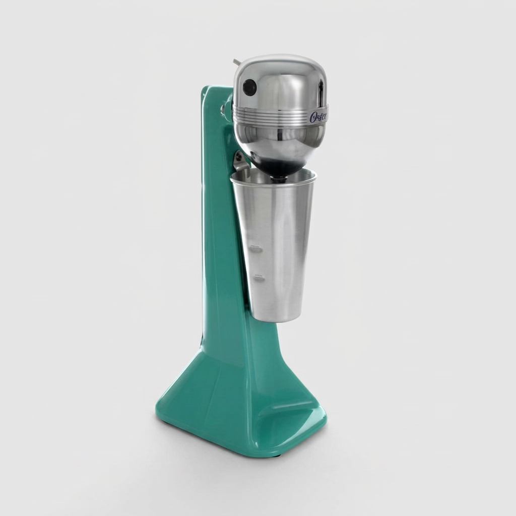 Batidora Fuente de Sodas Oster 2523 Rod Mixer 110 W, 2 Velocidades, Encendido Automático, Vaso Metálico 750 ml, Verde