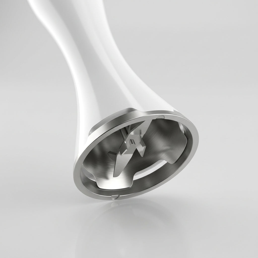 Batidora de Inmersión Oster Versátil FPSTHB2610W 250 W, 2 Velocidades + Turbo, Cuchilla Acero Inoxidable, Vaso Medidor 700 ml, Blanca