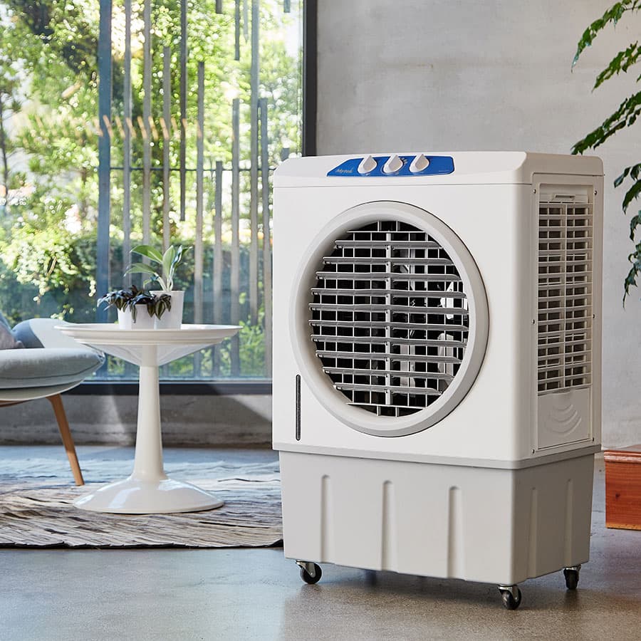 Enfriador Evaporativo Portátil Mytek 3399 60 Litros, 210W, 1,535 CFM, Compartimento para Hielo, 3 Velocidades, Ruedas con Freno