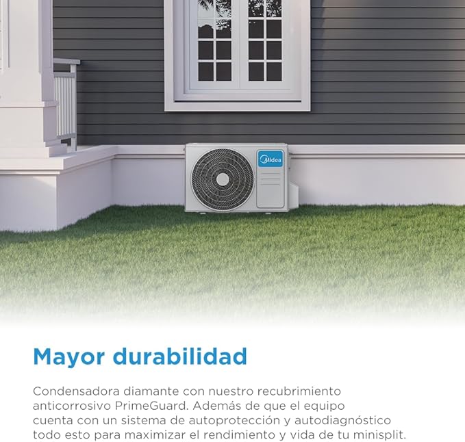 Aire Acondicionado MIDEA MAS12C2AGS – 12,000 BTU, 220V, Solo Frío, Sistema ON/OFF