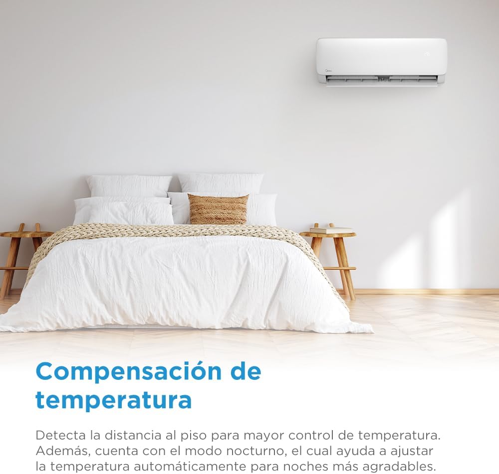 Aire Acondicionado MIDEA MAS12C2AGS – 12,000 BTU, 220V, Solo Frío, Sistema ON/OFF