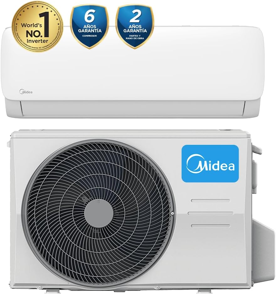 Aire Acondicionado MIDEA MAS12C2AGS – 12,000 BTU, 220V, Solo Frío, Sistema ON/OFF