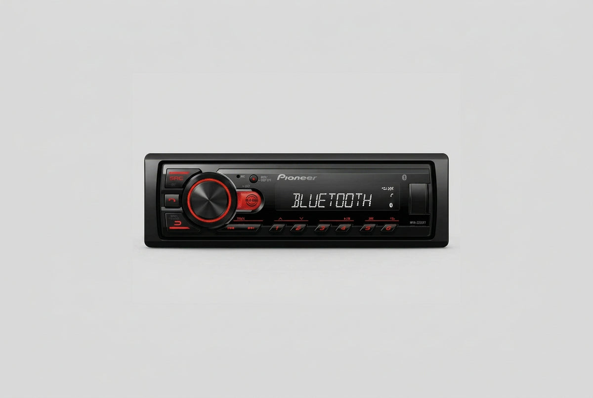 Autoestéreo Pioneer MVH-S235BT 1-DIN Bluetooth USB 50W x4 Negro