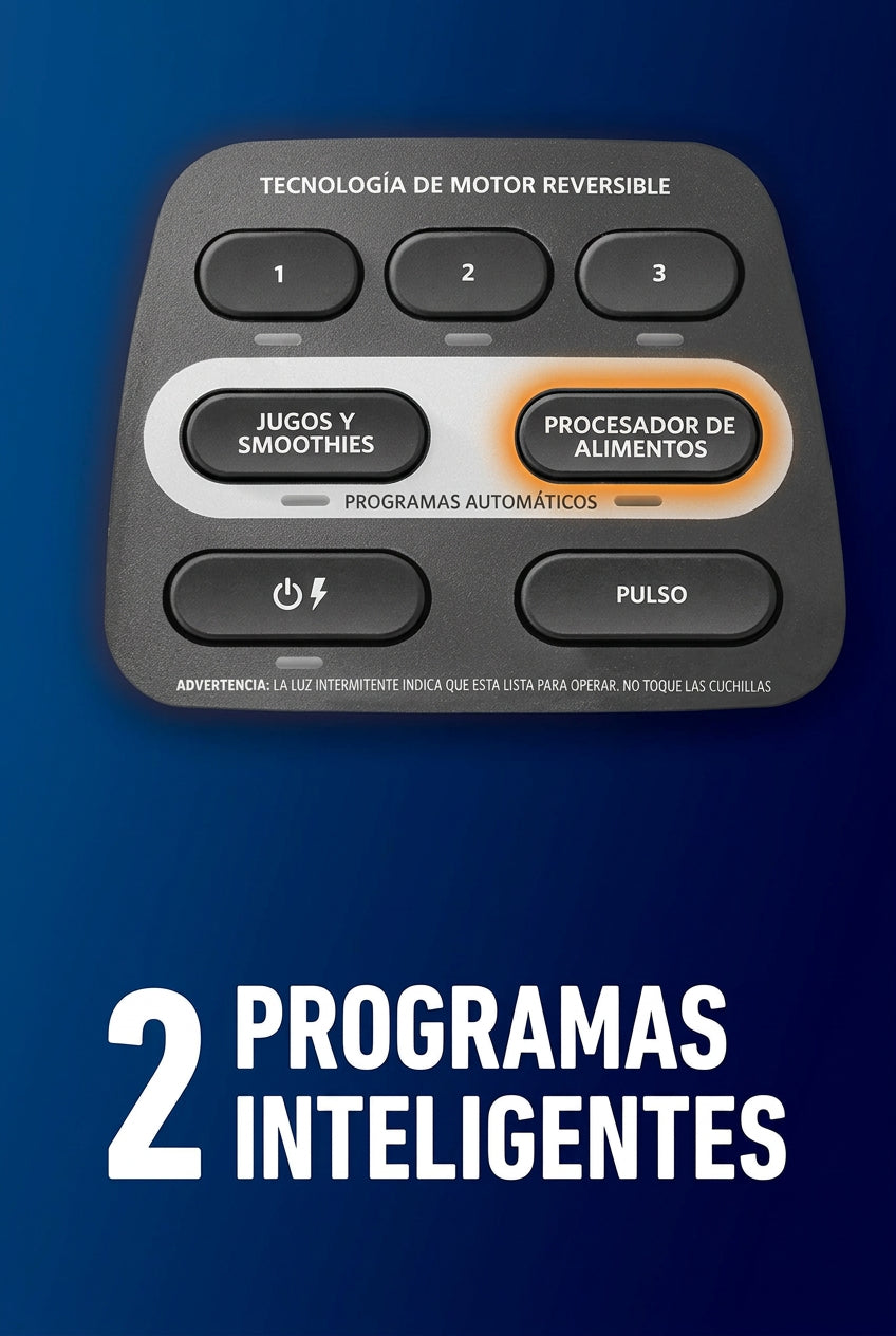 Licuadora Oster Reversible BLSTPYG1209B 600 W, 3 Velocidades + Pulso, 2 Programas Automáticos, Vaso de Vidrio Boroclass 1.5 L, Negra