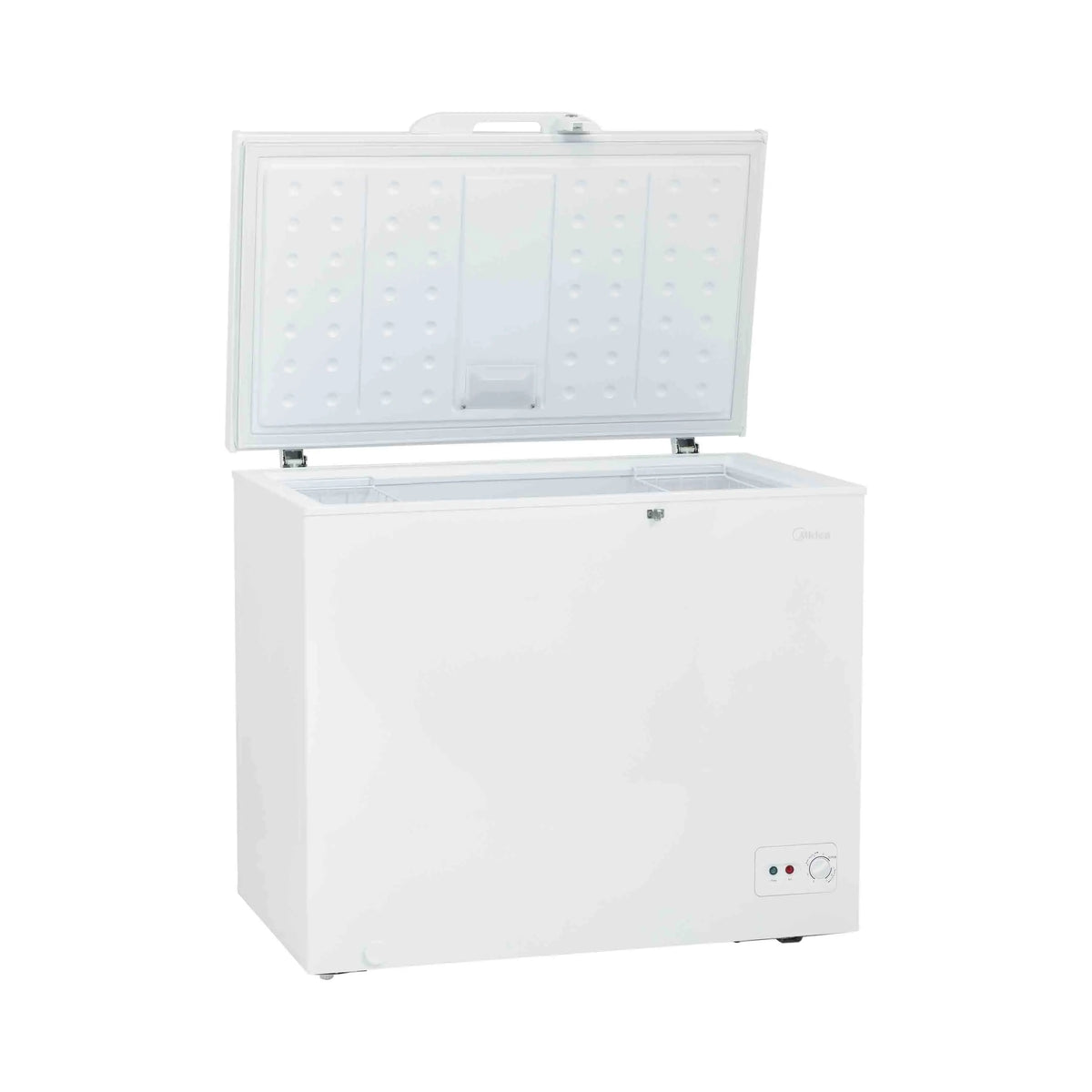 Congelador Horizontal Midea MFCD09P2NABW 9 Pies (249 L) Convertible Congelador/Refrigerador con Llave de Seguridad y Luz LED, Blanco