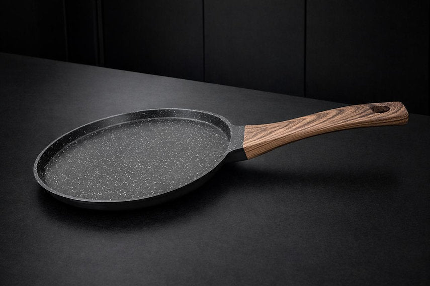 Juego de Cocina Sarym Home Gretta 6 Piezas, Arrocera, Sartenes y Comal 28 cm, Antiadherente, Apto Inducción