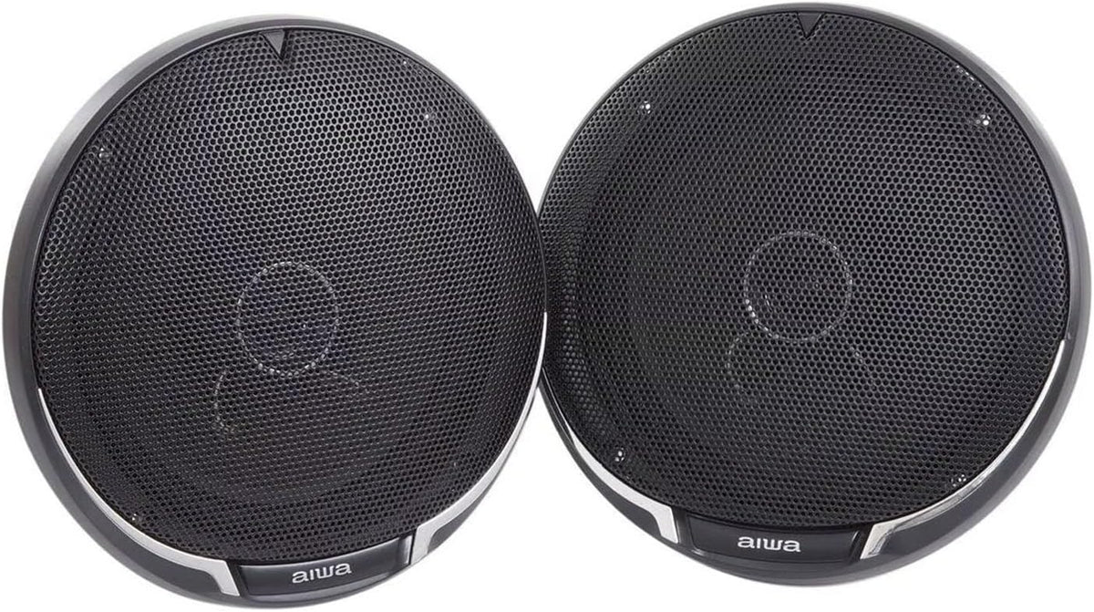 Bocinas para Auto Aiwa TAW-1633 de 6.5" (16 cm) Coaxiales 2 Vías 200W Máx, 4 Ohms, Par con Rejillas