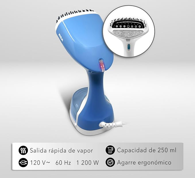 Plancha de Vapor Vertical Portátil RCA RC-931 1200 W, Tanque Desmontable, 2 Cepillos, Ideal para Viaje