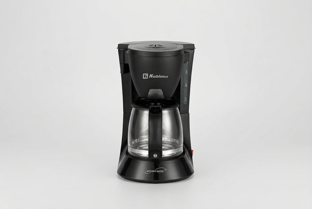 Cafetera de Goteo Koblenz CKM-204 N 4 Tazas 600 ml, 600 W, Filtro Permanente Lavable, Antigoteo, Base para Mantener Caliente, Negra