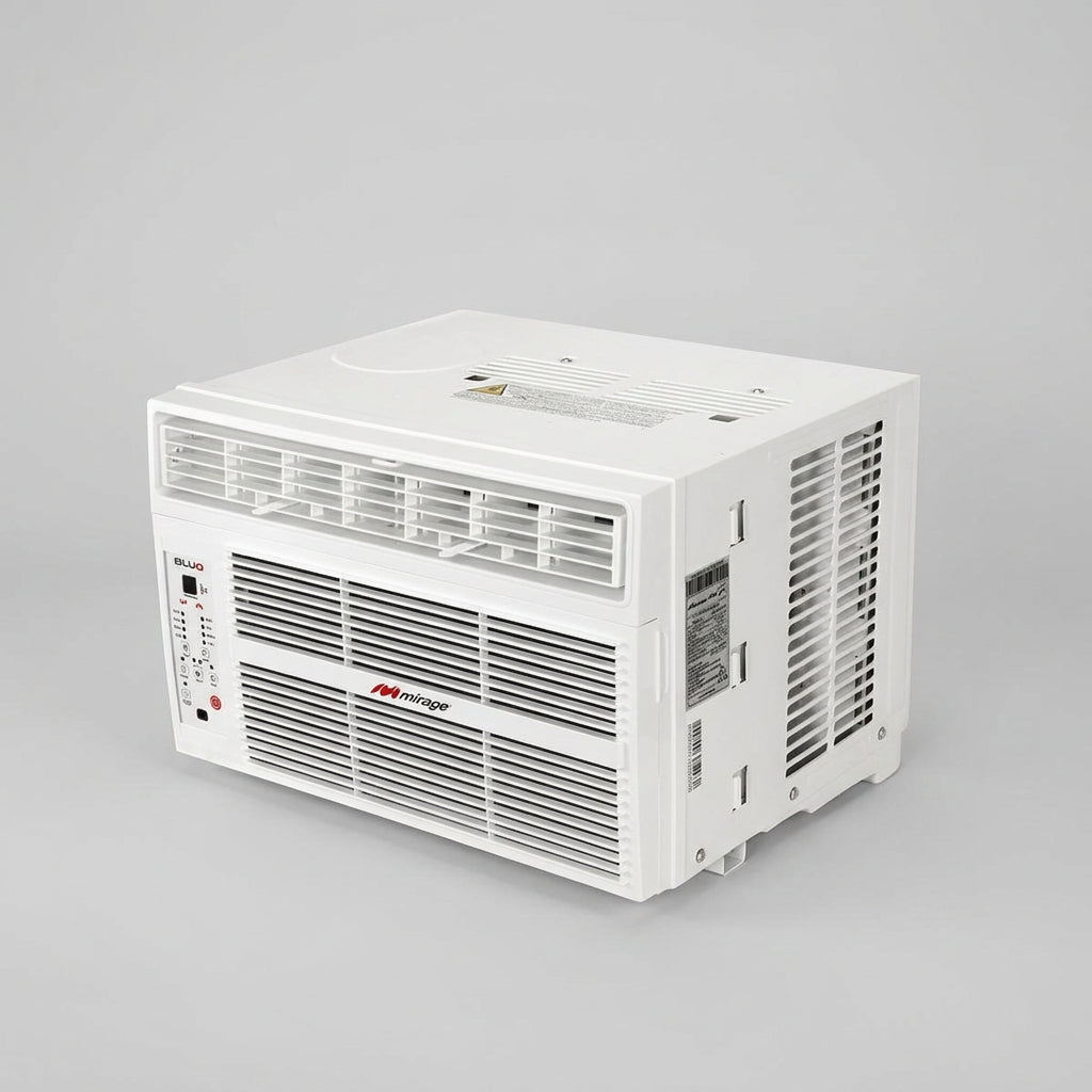 Aire Acondicionado de Ventana Mirage BLU PLUS de 8,000 BTU Solo Frío, 115 V y Refrigerante R32