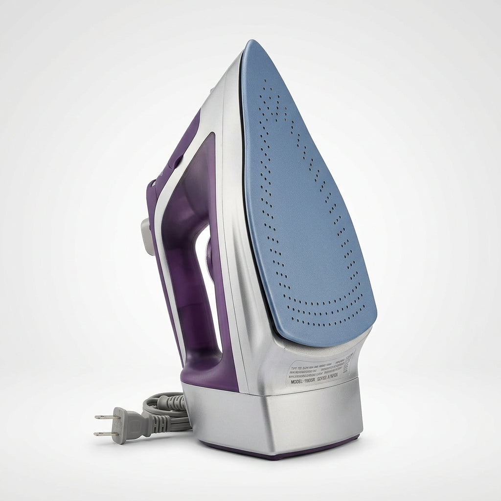 Plancha de Vapor Hamilton Beach Durathon 19803R con Cable Retráctil, Suela Cerámica Antiadherente, 1500W, Vapor Vertical, Apagado Automático