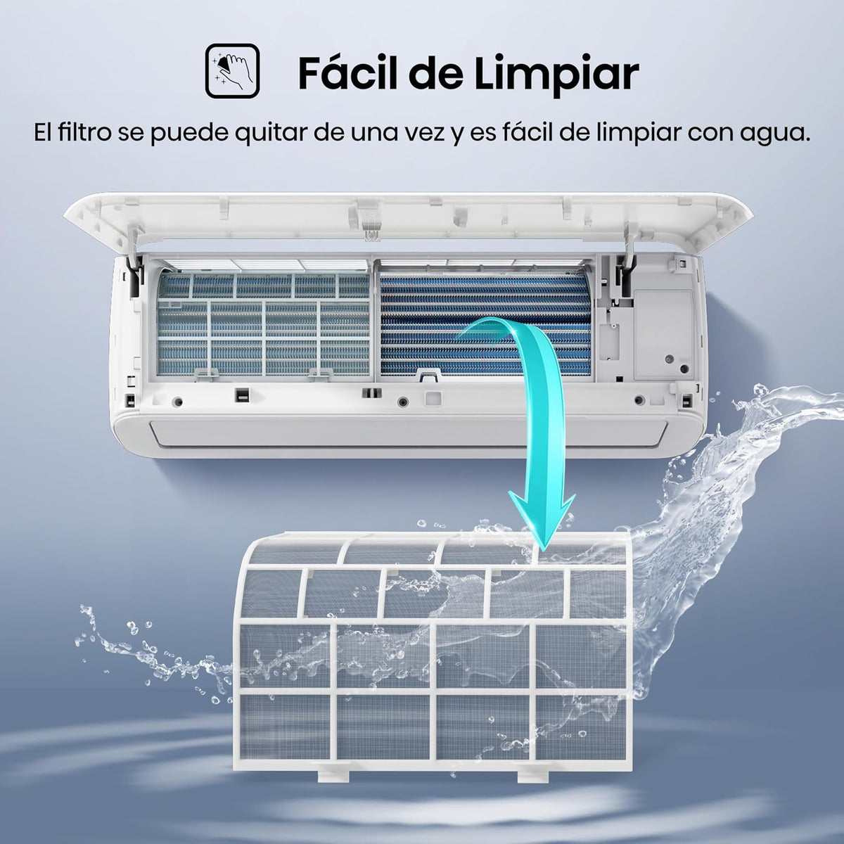 Minisplit Hisense ACR182KG 1.5 Toneladas 17,000 BTU Solo Frío 220V, Blanco