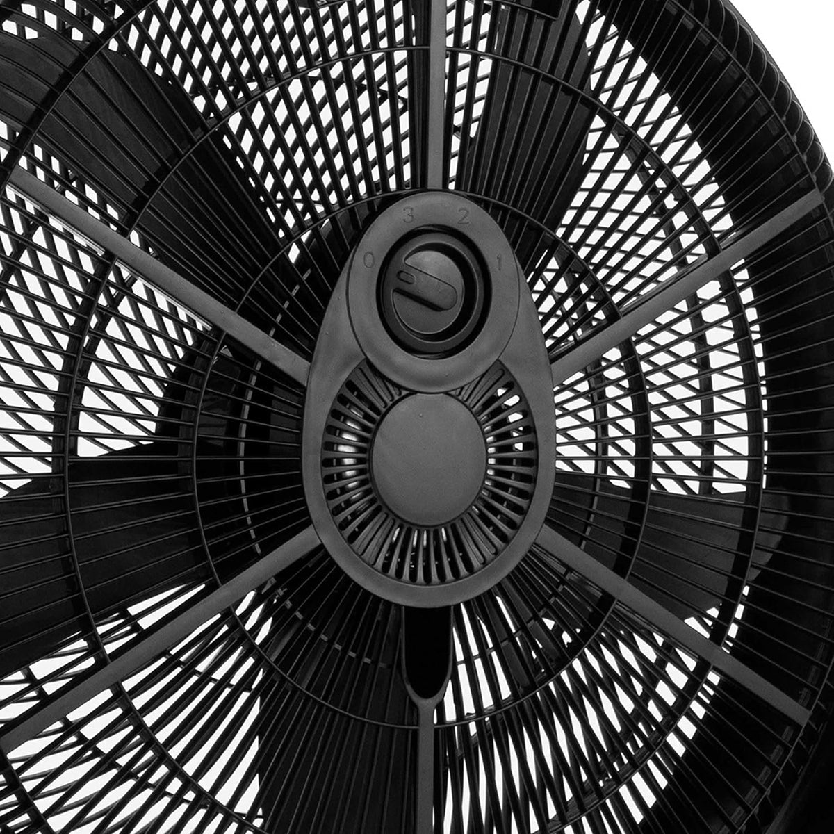 Ventilador de Piso Midea Power Breeze FB50-17H 20" 5 Aspas, Motor de Cobre 75W, 3 Velocidades, Montaje en Pared, Negro