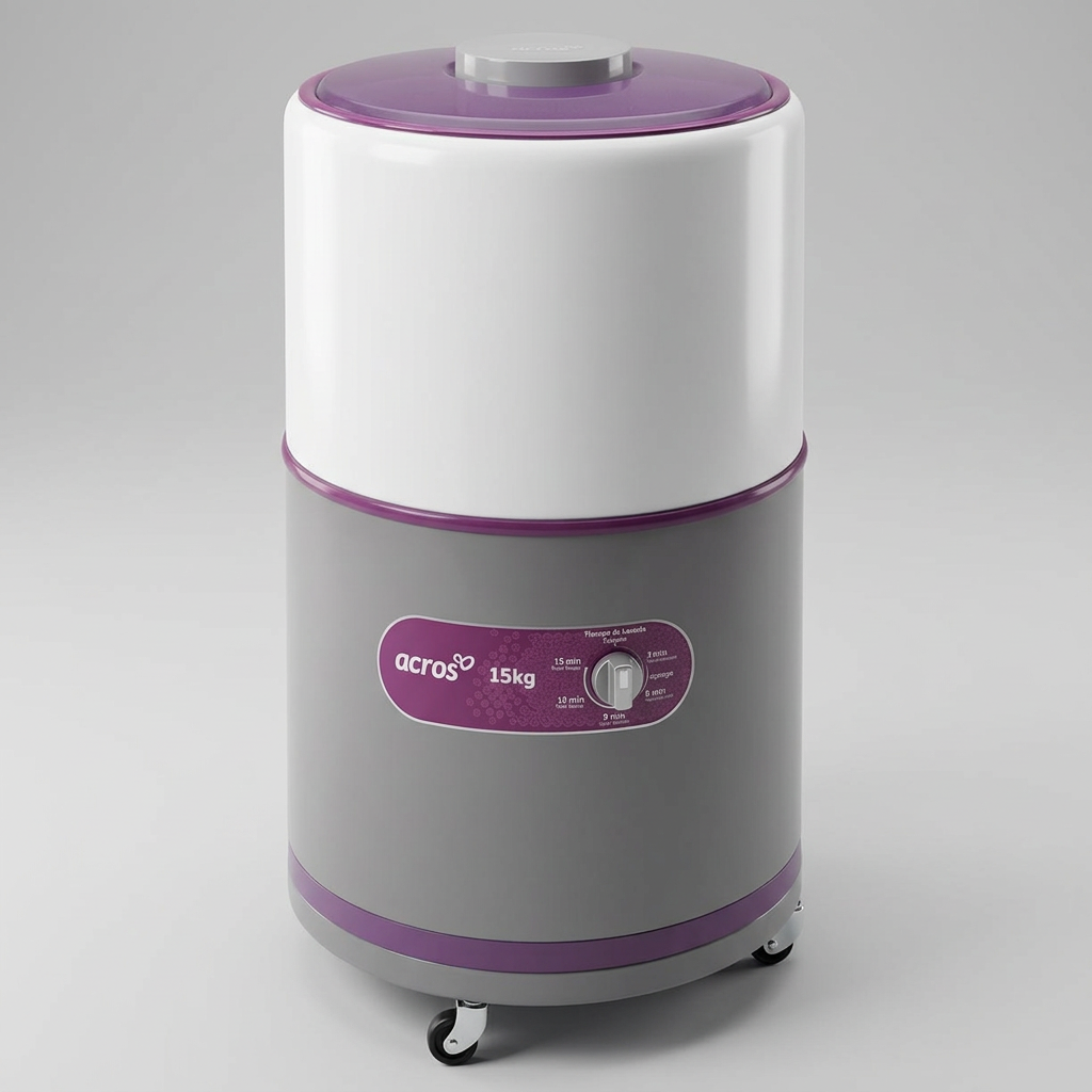 Lavadora Semiautomática de Una Tina Acros 15 kg ALF1551EG Gris, Carga Superior y Tina Porcelanizada