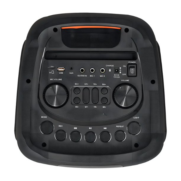 Sistema de Audio Aiwa AWPOH1D 800W PMPO Bluetooth Karaoke con Luces LED, TWS y Batería Recargable