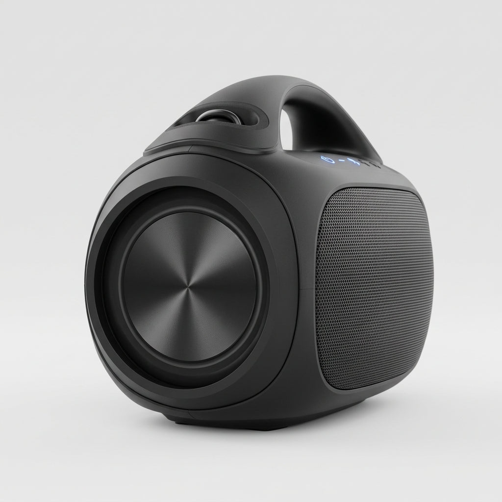 Bocina Bluetooth Portátil Aiwa AWS500BT 2.1, 20W RMS (40W Máx), Doble Subwoofer, Luces RGB, TWS, Radio FM, Resistente al Agua