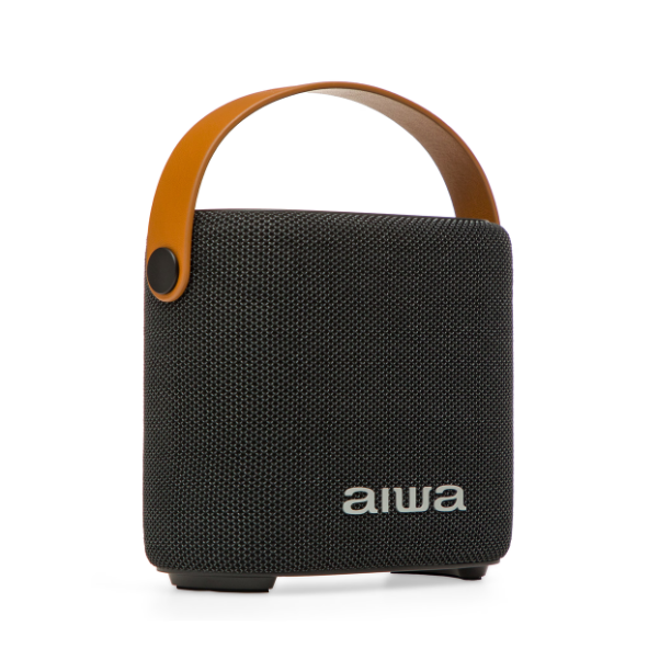 Bocina Bluetooth Portátil Aiwa AWS70BTB 7W RMS con Lámpara LED, TWS, IPX4 y Batería Recargable, Negro