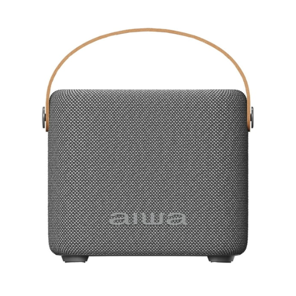 Bocina Bluetooth Portátil Aiwa AWS70BTG 7W RMS con Lámpara LED, TWS, Resistente a Salpicaduras IPX4, Gris