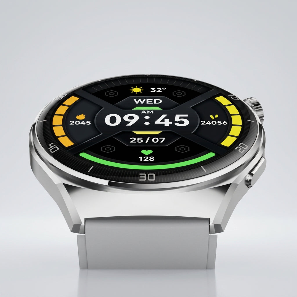 Reloj Inteligente Aiwa AiWatch AWSAM05GB Gris, Pantalla AMOLED 1.43", Llamadas Bluetooth, Ritmo Cardíaco, SpO2, +100 Deportes