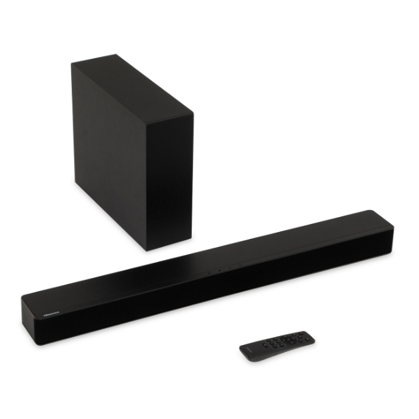 Barra de Sonido Aiwa AWSBH1W-W 2.1 Canales 120W RMS con Subwoofer Inalámbrico, Bluetooth, Óptico y USB, Negro