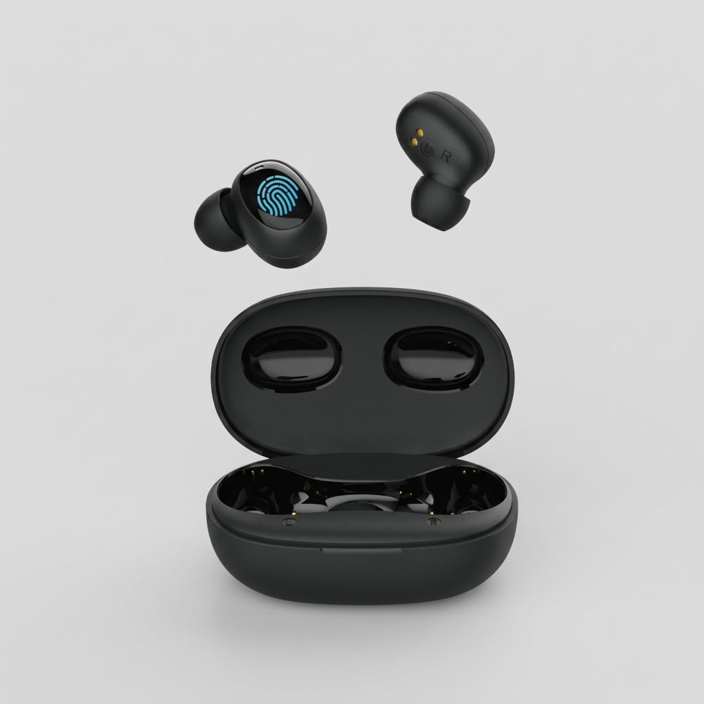 Audífonos Inalámbricos Bluetooth Aiwa AWTWSD3U True Wireless In-Ear, Bluetooth 5.0, Micrófono, Estuche de Carga, Negros