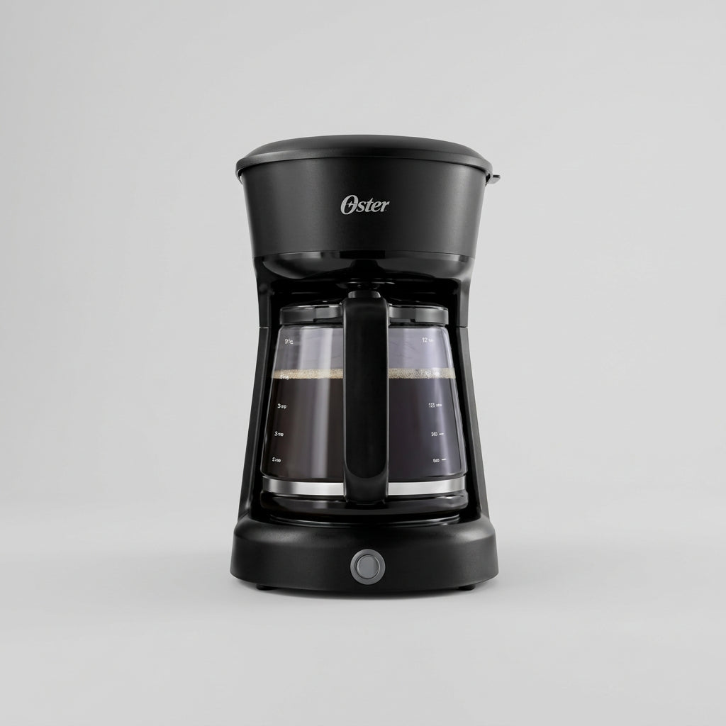 Cafetera de Goteo Oster BVSTDCS121B 12 Tazas 900 W, Filtro Reutilizable, Pausa y Sirve, Mantiene Caliente, Negra