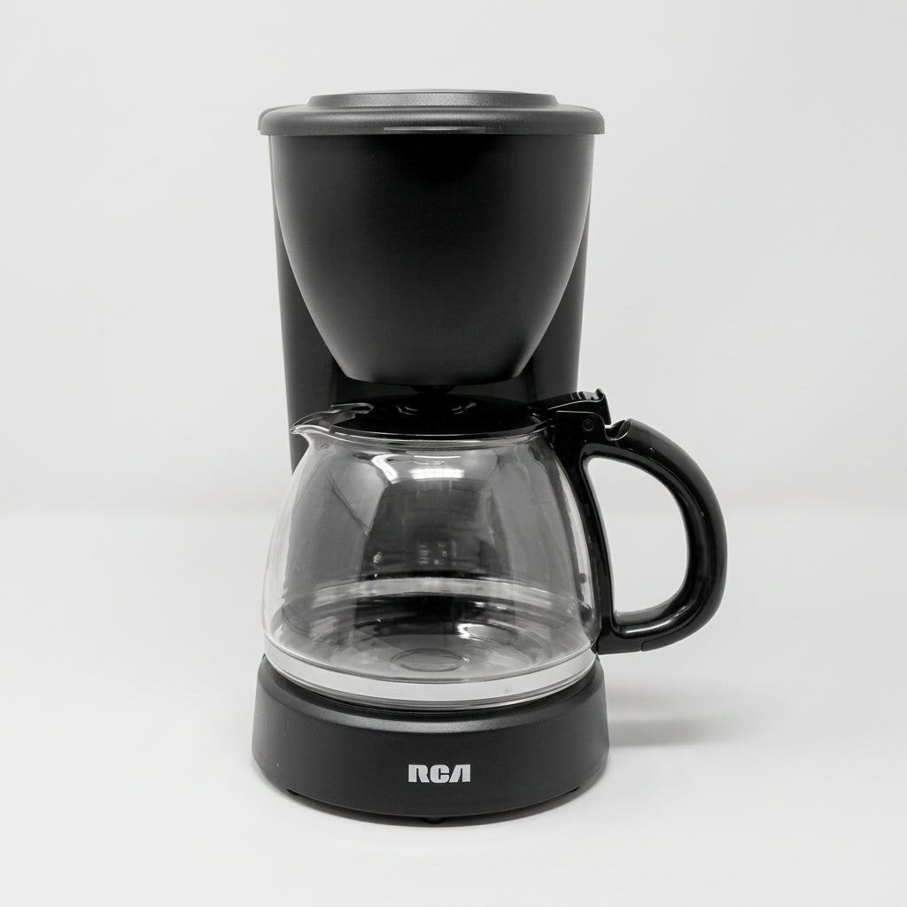Cafetera de Goteo RCA RC-CAF2 12 Tazas 1.2 L, 700 W, Jarra de Vidrio, Antigoteo, Filtro Reutilizable, Negra