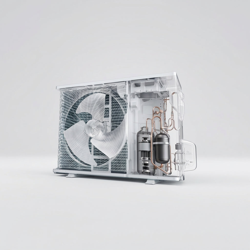 Minisplit Hisense AH122CK 1 Tonelada 12,000 BTU Frío y Calor 220V, 12.6 SEER, R410A, Blanco