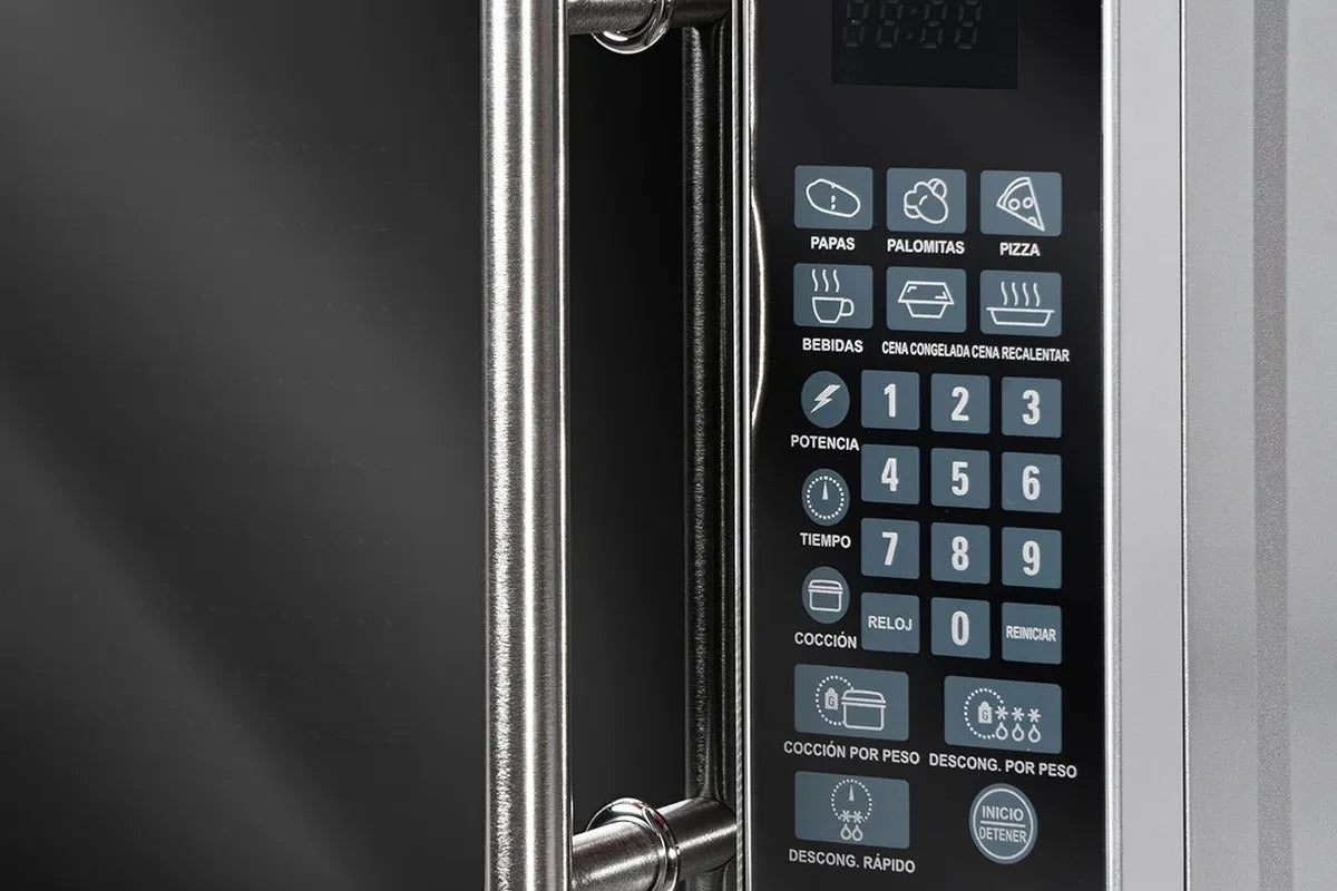 Horno de Microondas X Wave MWD020E de 0.7 Pies Cúbicos con 700 W de Potencia, 6 Niveles, Perillas Manuales, Diseño Compacto y Color Blancoto y Funcional