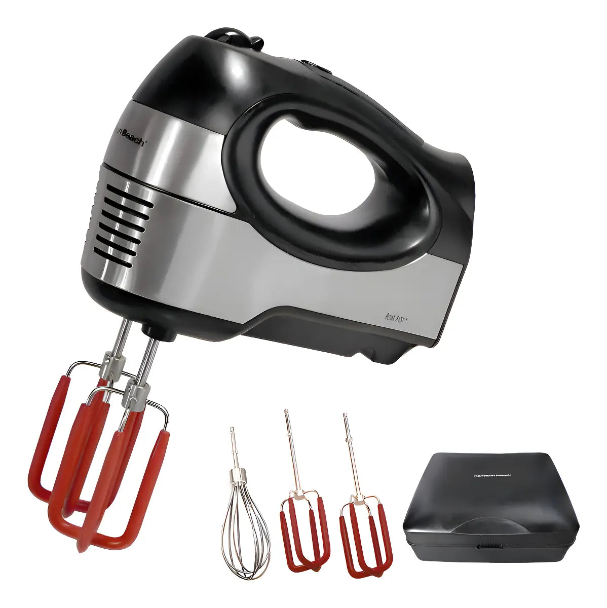 Batidora de Mano Hamilton Beach 62648 275W 6 Velocidades con QuickBurst, Batidores SoftScrape, Batidor de Globo y Estuche
