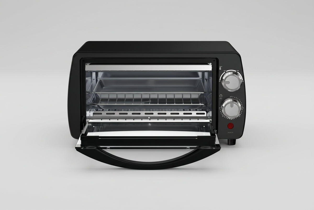 Horno Tostador T-fal OF3108MX de 10 L, Negro, 800W, Resistencias de Cuarzo, 230 °C, Temporizador 60 min, Charola y Rejilla