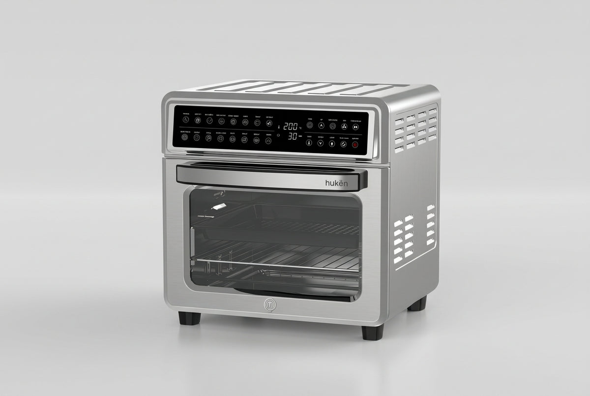 Horno Freidora de Aire MasterChef Smart-Cook MK-AFO-20SDT 20 L 1600 W, 10 Funciones, Panel Touch, Rostizador, Acero Inoxidable
