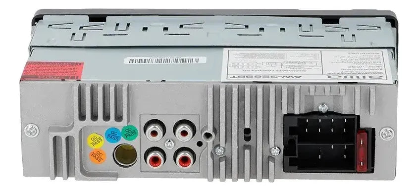 Autoestéreo Aiwa AW-3269BT 1 DIN Bluetooth Manos Libres, Doble USB con Carga Rápida, SD, AUX, Radio AM/FM, 4x50W