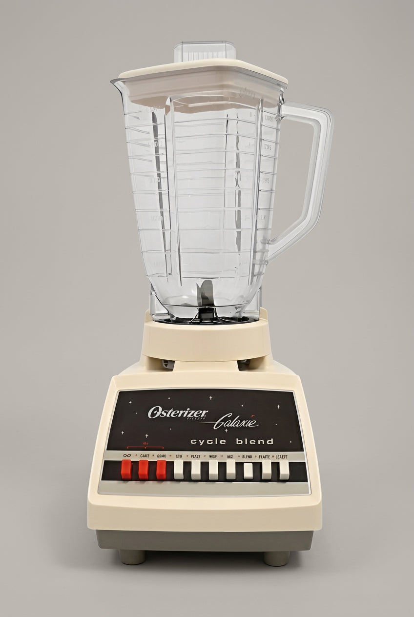 Licuadora Oster Osterizer Galaxie 869-16G 375 W, 10 Velocidades, Vaso de Plástico 1.25 L, All-Metal Drive, Almendra