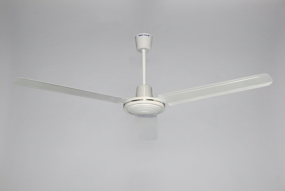 Ventilador de Techo Industrial MasterFan Hércules 56" Blanco VIHESLBL56, 3 Aspas Metálicas, 105W, 360 RPM, Control de Pared 5 Velocidades