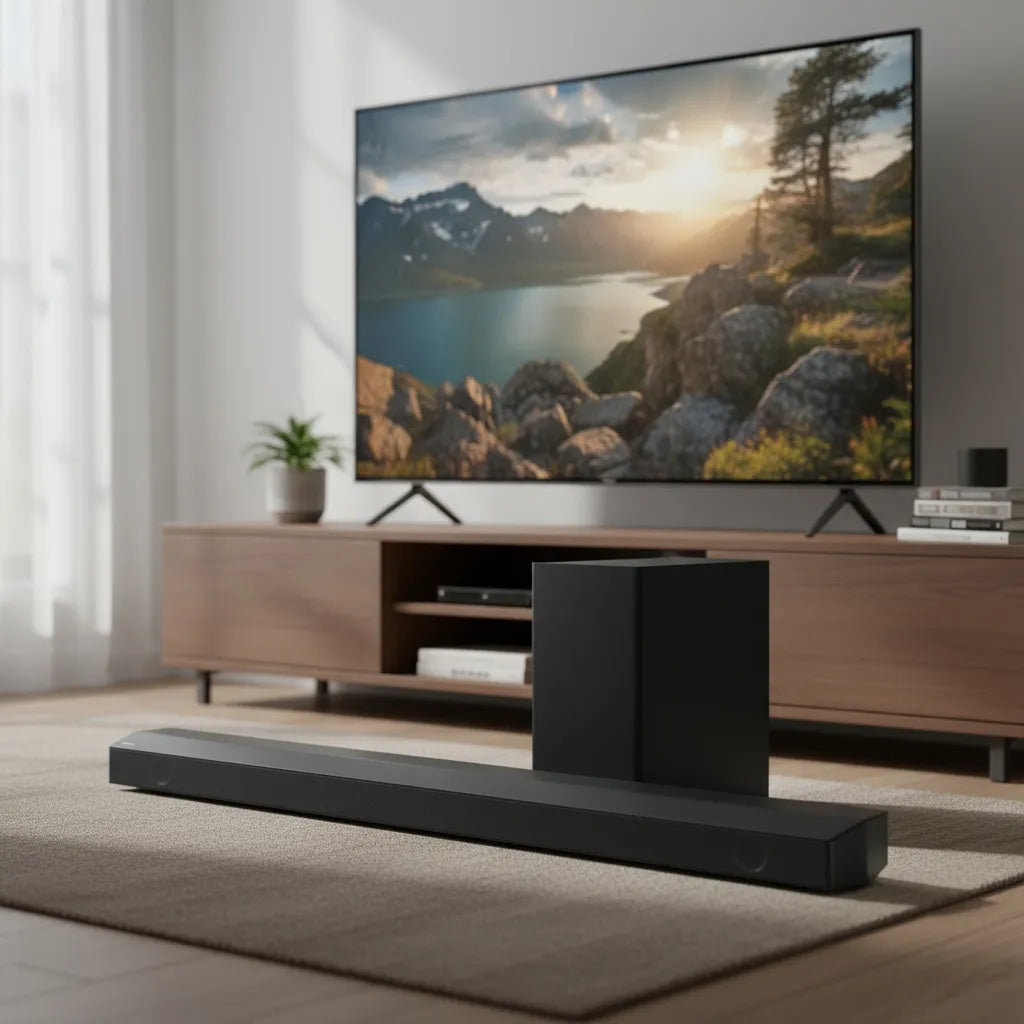 Barra de Sonido Samsung HW-B650D 3.1 Canales 370W con Subwoofer Inalámbrico, DTS Virtual:X, Bluetooth y HDMI ARC